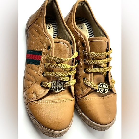 Joseline Shoes Made in Mexico Lightweight Tan Casual Sneakers - Picture 3 of 15